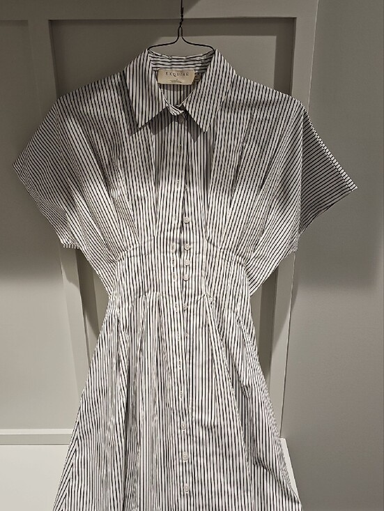 Anthropologie Dresses & Skirts - Anthropologie Exquise Black and White Striped Maxi Dress
